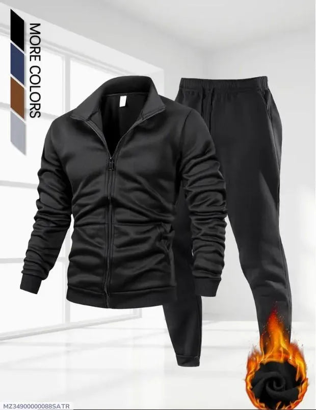 2 pc fleece zipper for men