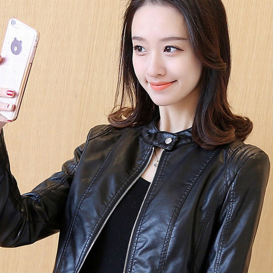 Leather jacket for women