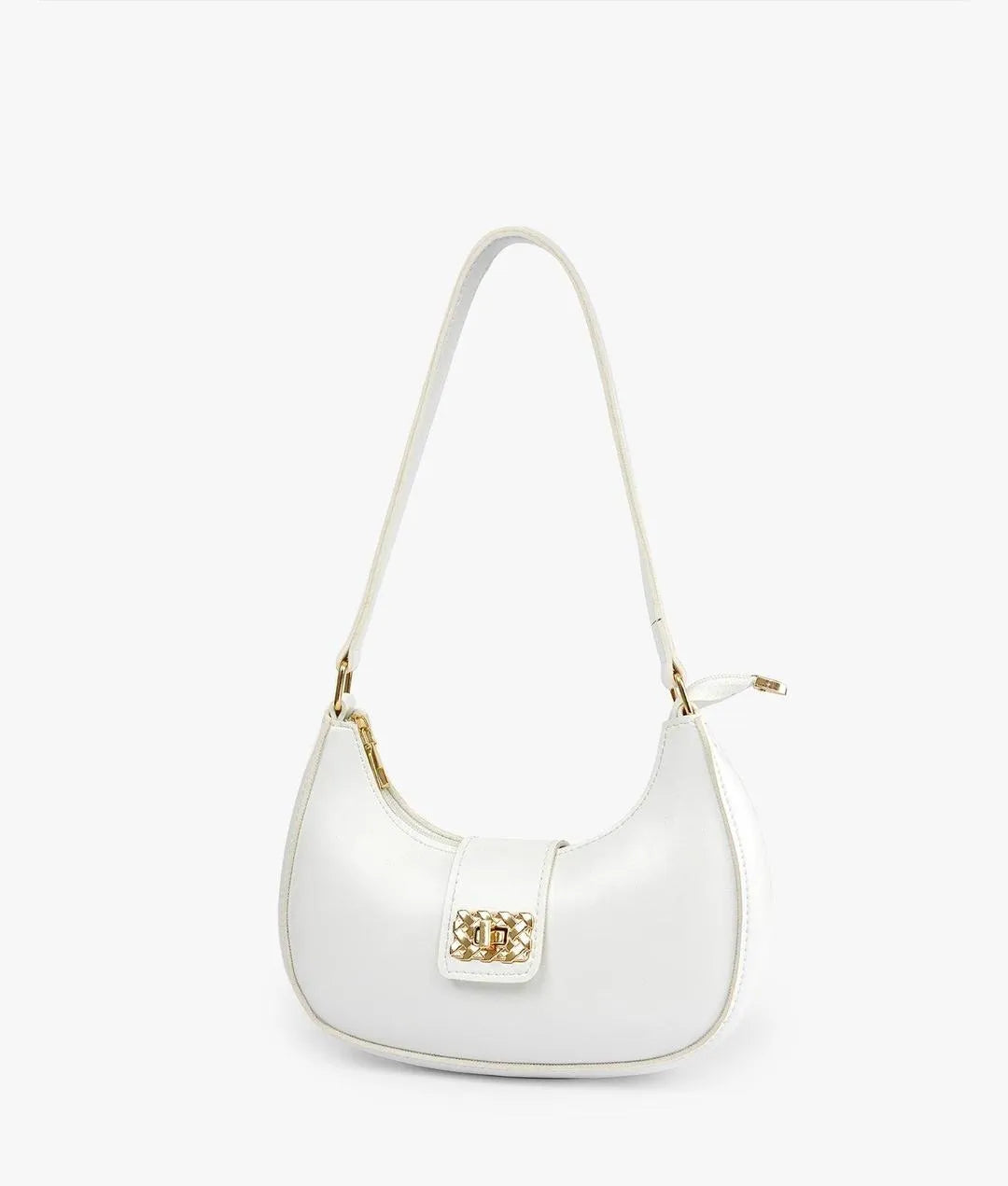 Girls Plain PU Leather Shoulder Bag