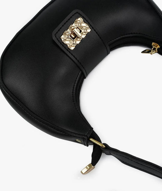 Girls Plain PU Leather Shoulder Bag
