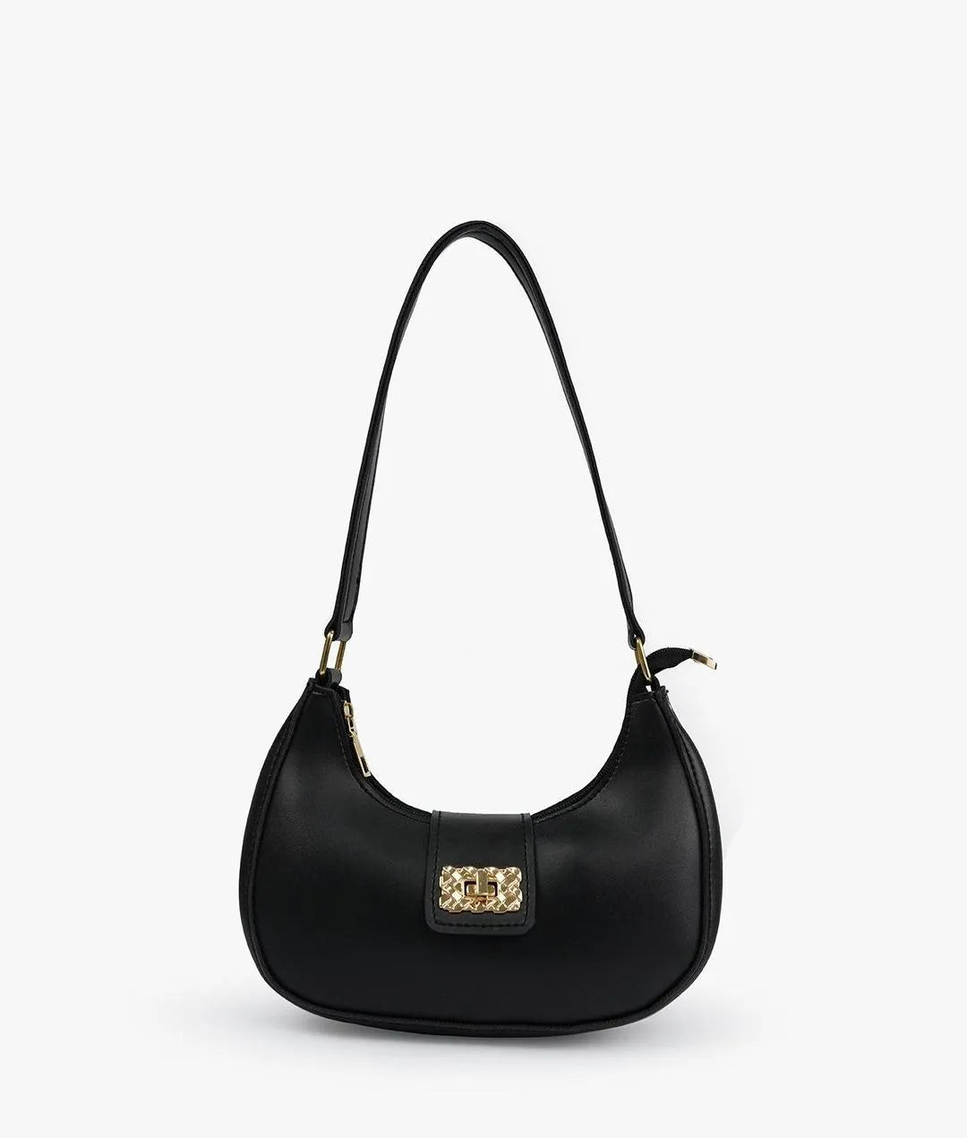 Girls Plain PU Leather Shoulder Bag