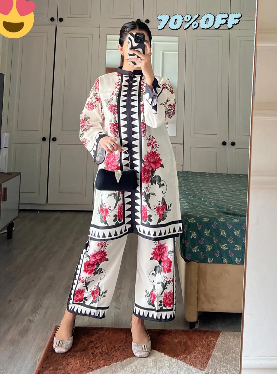 Printed coord set for women