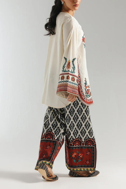 2 pc embroidered suit for women