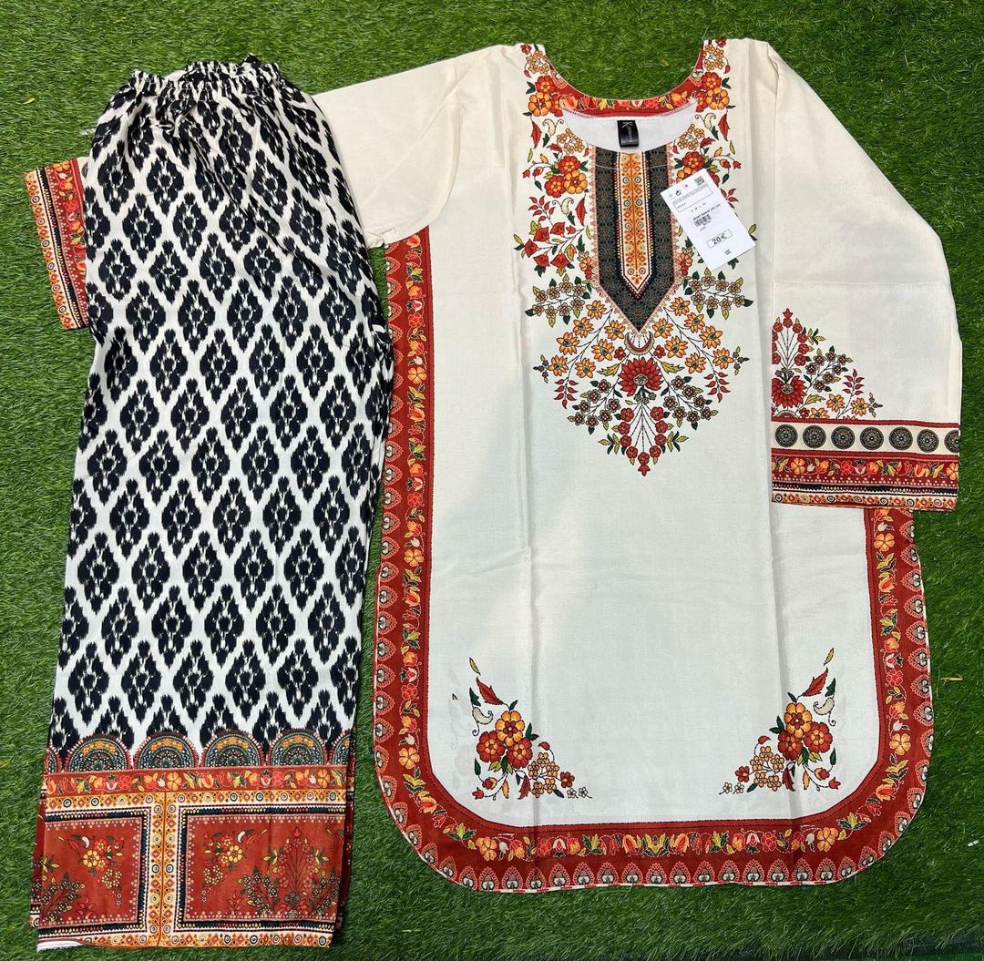 2 pc embroidered suit for women