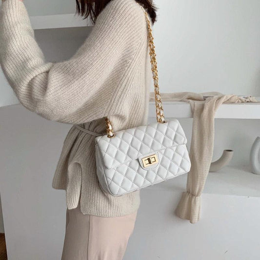 Leather shoulder bag for women
