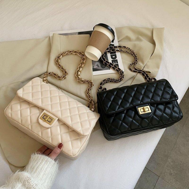 Leather shoulder bag for women