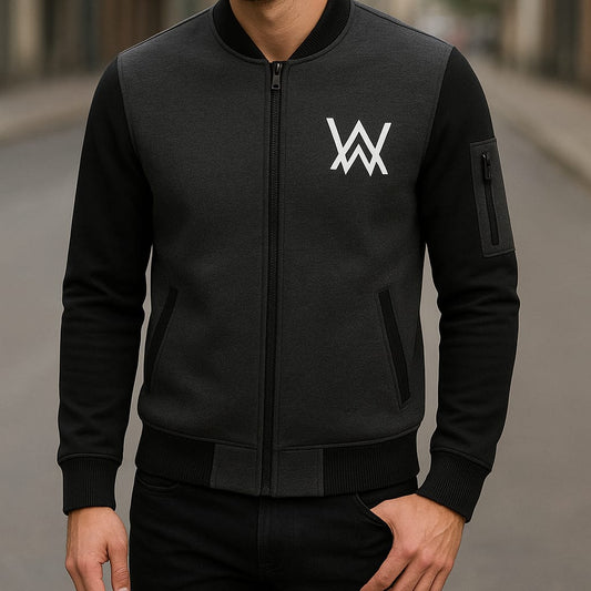 Winters Printed Zipper Jacket For Mens