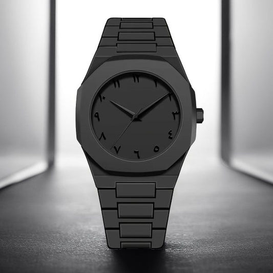 Full Black Aura Quartz Watch for boys and men
