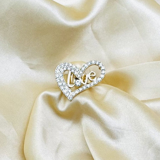 Radiant Love Heart Crystal Ring