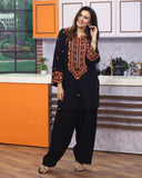2 pc Stitched Embroidered Suit