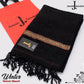 Stylish embroidered velvet shawl for men