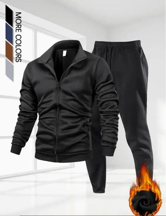 2 pc fleece zipper for men