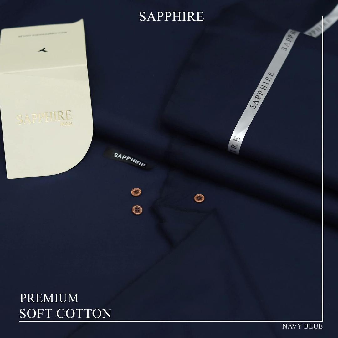 Men's Unstitched Cotton Plain Suit