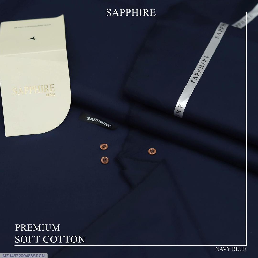 Men's Unstitched Cotton Plain Suit