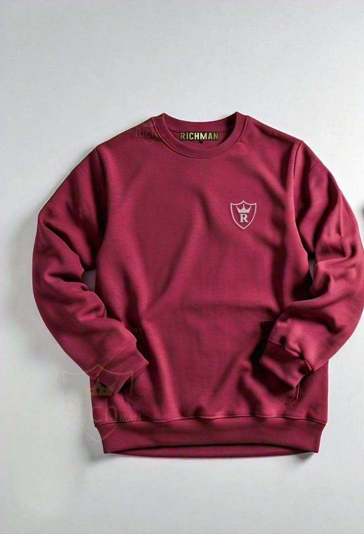 Fleece plain shirt for men