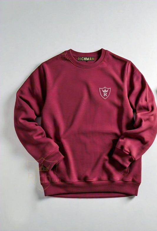 Fleece plain shirt for men
