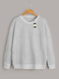 Fleece plain shirt for men