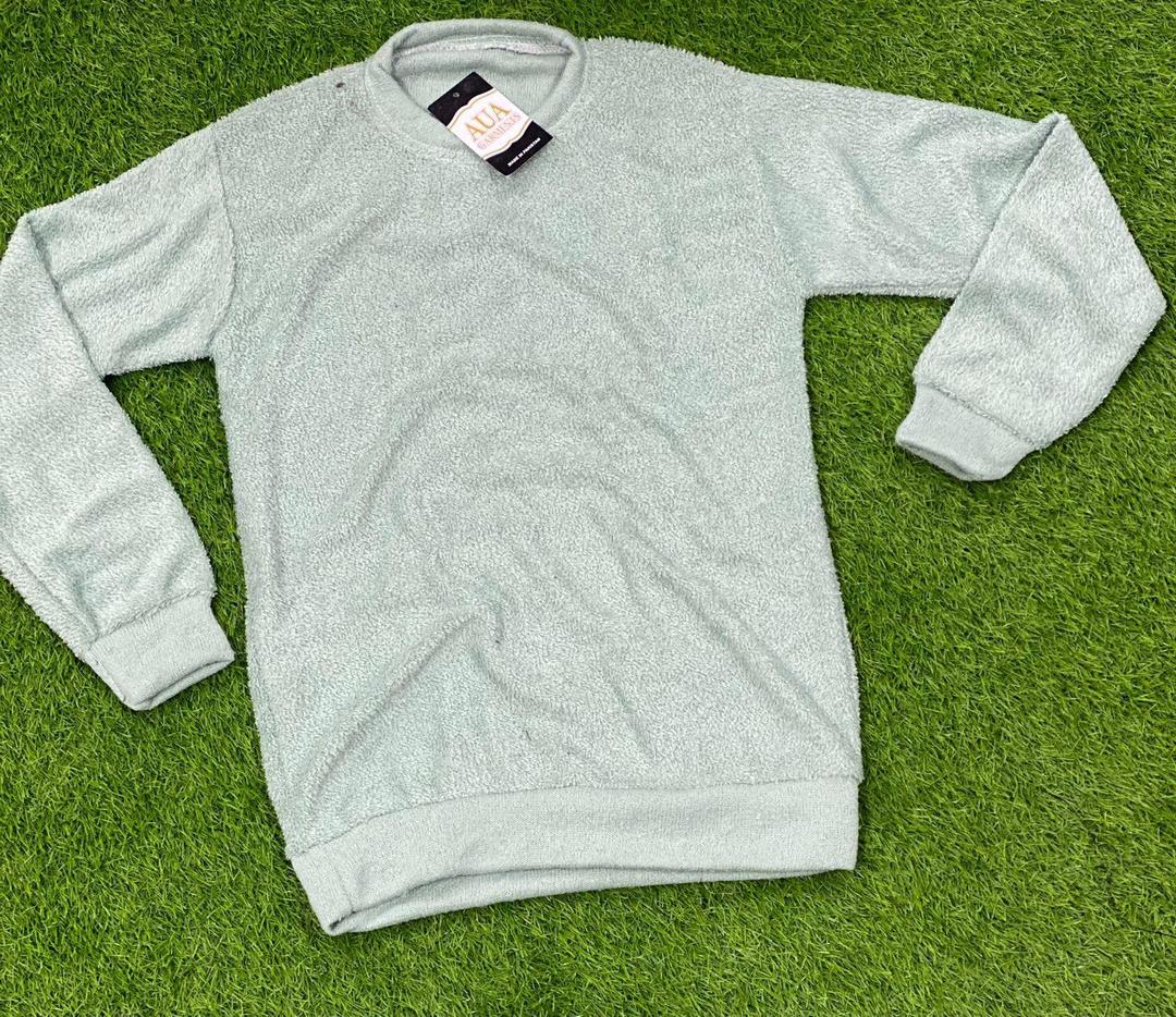 Fleece plain shirt for men