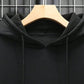 Fleece plain hoodie for men