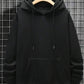 Fleece plain hoodie for men