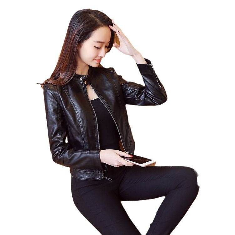 Leather jacket for women