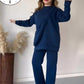 Fleece plain tracksuit for women