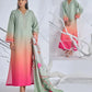 3 Pc swiss lawn multicolor stitched suit with printed duppata