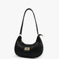 Girls Plain PU Leather Shoulder Bag
