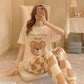 Girls 2 pc printed jersey night suit