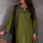3 Pc embroidered suit for women stitched