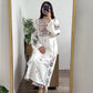 2 pc elegant embroidered stitched suit for women