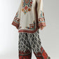 2 pc embroidered suit for women