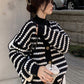 Channel style knitted cardigan