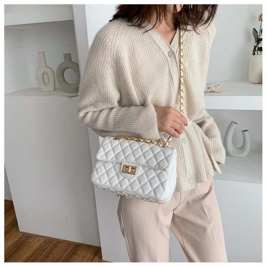 Leather shoulder bag for women