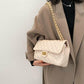 Leather shoulder bag for women