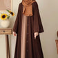 Classic women Georgette abaya with stoler