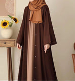 Classic women Georgette abaya with stoler