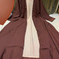Classic women Georgette abaya with stoler