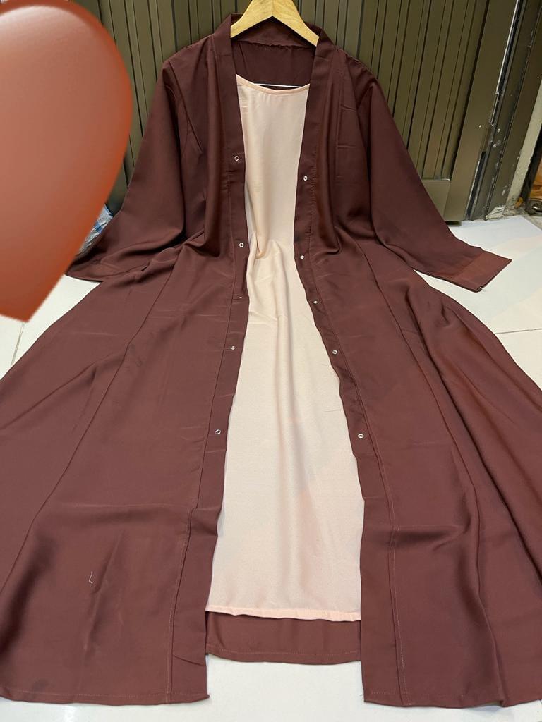 Classic women Georgette abaya with stoler