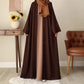 Classic women Georgette abaya with stoler