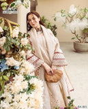 3 Pc Unstitched Embroidered Suit