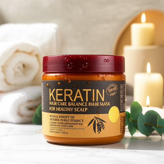 Keratin hair mask treatment