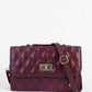 PU Leather Embroidered Shoulder Bag