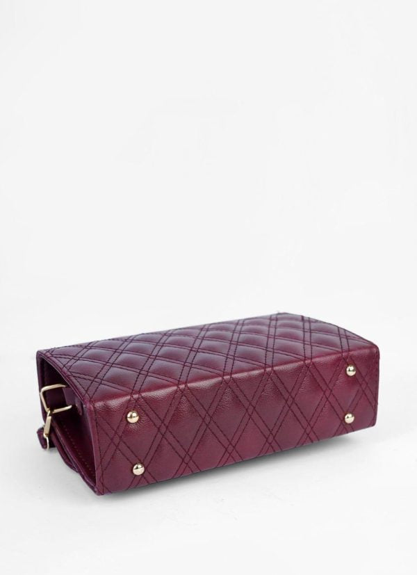PU Leather Embroidered Shoulder Bag