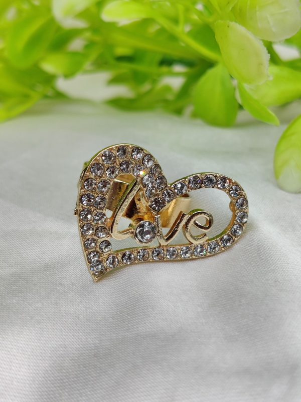 Radiant Love Heart Crystal Ring