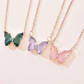 Crystal butterfly pendant for girls