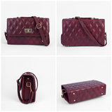 PU Leather Embroidered Shoulder Bag