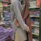 Classic women Georgette abaya with stoler
